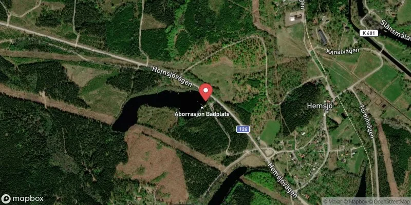 Satellitbild över Abborrsjön i Olofström