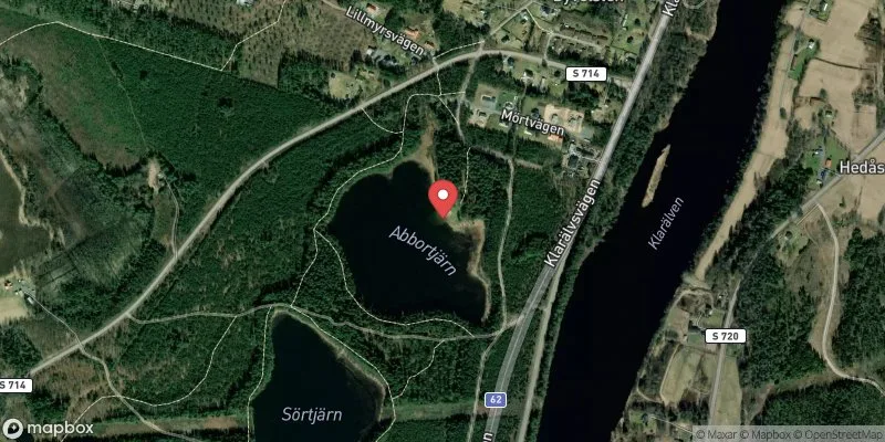 Satellitbild över Abborrtjärn i Forshaga