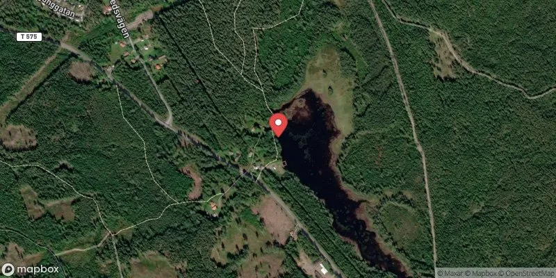 Satellitbild över Åbydammen i Laxå
