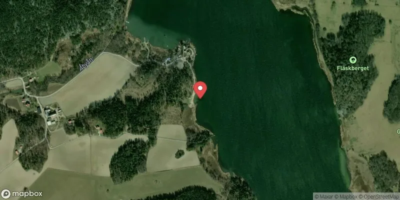 Satellitbild över Åbynäsbadet i Södertälje