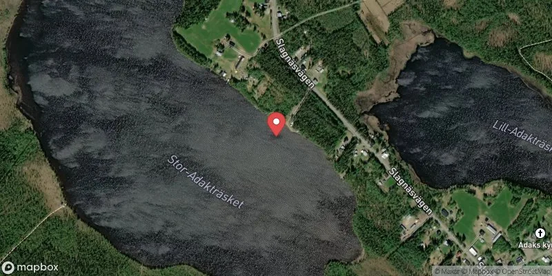 Satellitbild över Adak i Malå