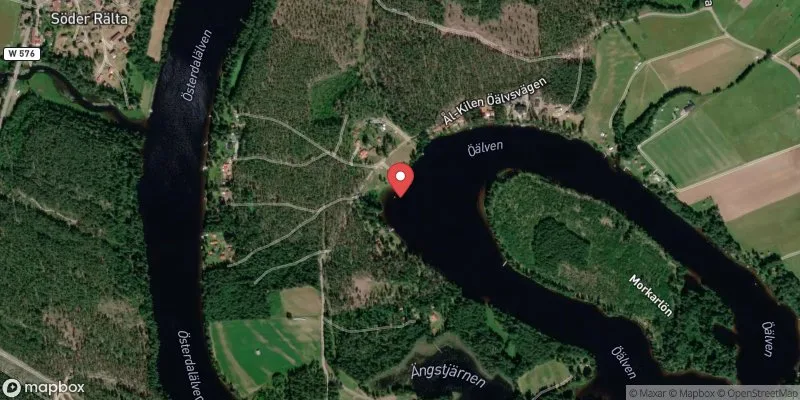 Satellitbild över Ål-Kilen i Leksand