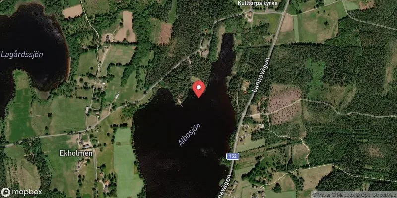 Satellitbild över Albosjön i Gnosjö