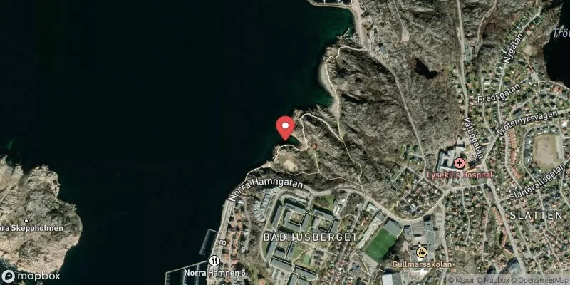 Satellitbild över Ålevik i Lysekil