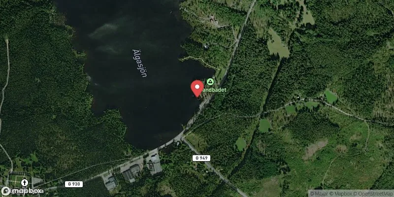 Satellitbild över Älgasjön, Älghult i Uppvidinge