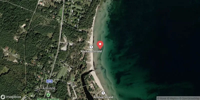 Satellitbild över Åminne i Gotland