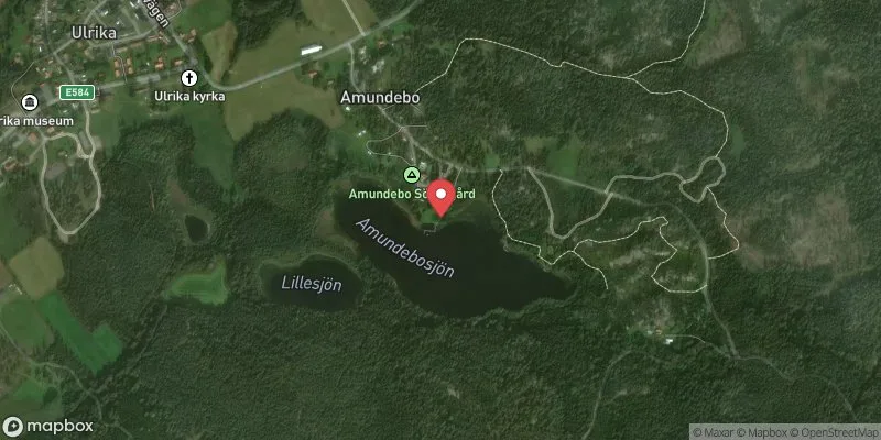 Satellitbild över Amundebosjön i Linköping