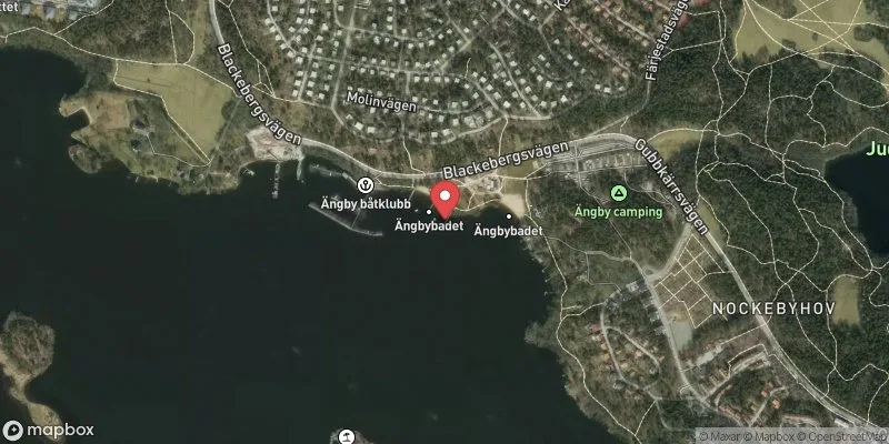 Satellitbild över Ängbybadet V, Mälaren i Stockholm