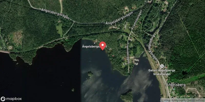 Satellitbild över Ängelsbergsbadet i Fagersta