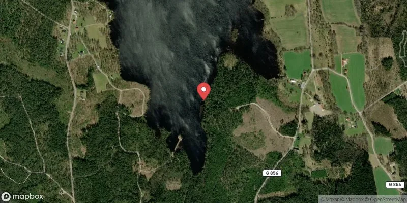 Satellitbild över Åredasjön, Nabben i Växjö