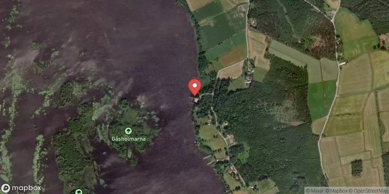 Satellitbild över Åsnen, Kalvsvik i Växjö