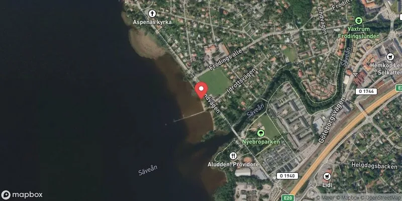 Satellitbild över Aspen i Lerum