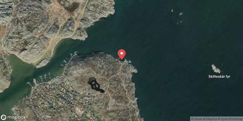 Satellitbild över Asperö i Göteborg