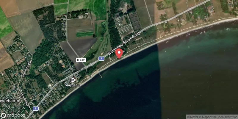 Satellitbild över Äspö i Trelleborg