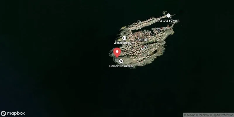 Satellitbild över Åstol i Tjörn