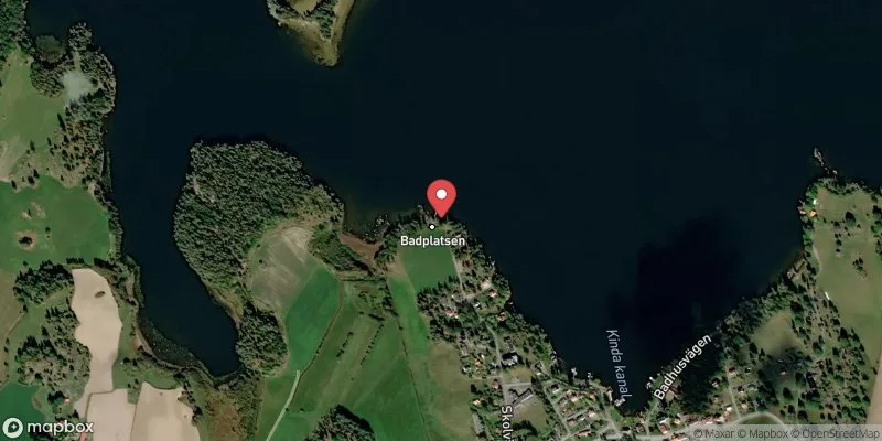 Satellitbild över Åsunden, Hycklinge i Kinda