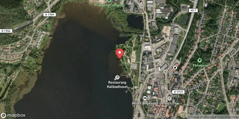 Satellitbild över Åsunden Sturebadet i Ulricehamn