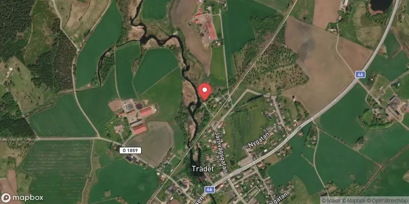 Satellitbild över Ätran Trädet i Ulricehamn