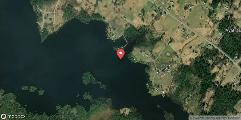 Satellitbild över Avaträsk badplats i Dorotea