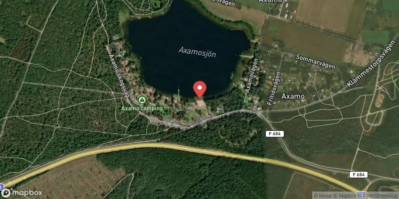 Satellitbild över Axamobadet i Jönköping