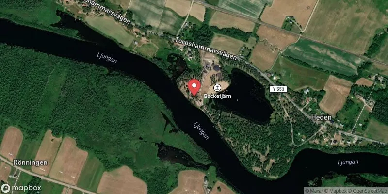Satellitbild över Backetjärn, Torpshammar i Ånge