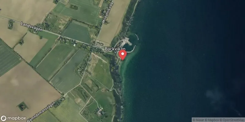 Satellitbild över Bäckviken i Landskrona