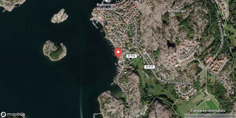 Satellitbild över Badberget i Tanum