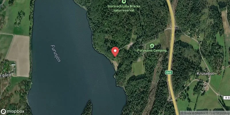Satellitbild över Badplatsen Furusjön i Åmål