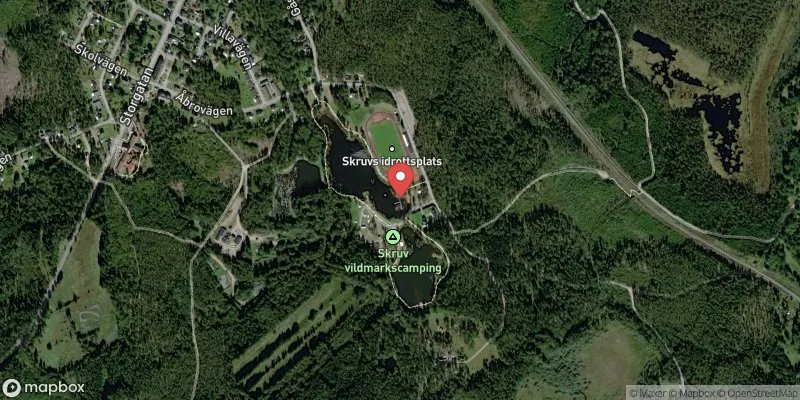 Satellitbild över Badsjön, Skruv i Lessebo