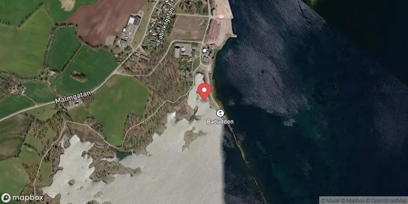 Satellitbild över Badudden i Torsås