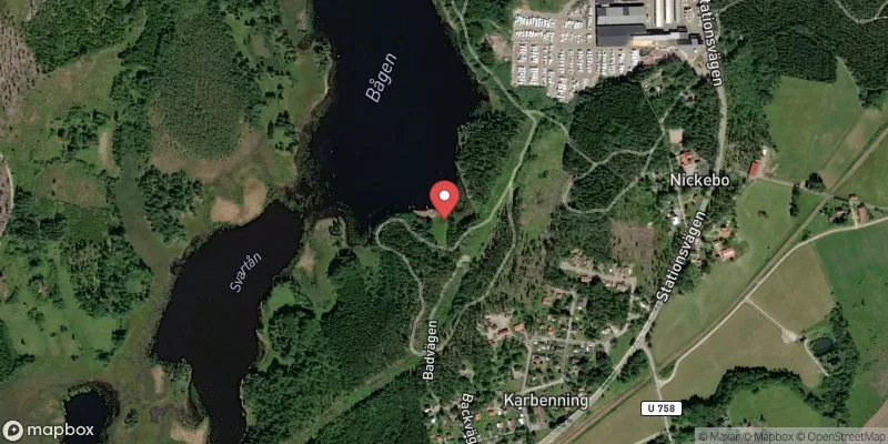 Satellitbild över Bågen i Norberg
