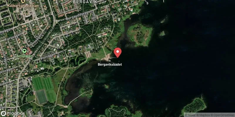 Satellitbild över Bergavik i Kalmar