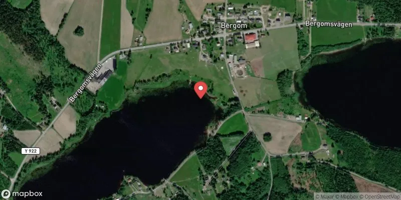 Satellitbild över Bergoms badplats i Örnsköldsvik