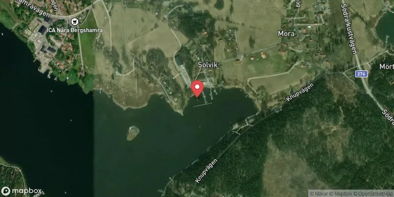 Satellitbild över Bergshamra, Mora i Norrtälje