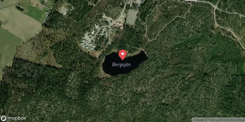 Satellitbild över Bergsjön i Vallentuna