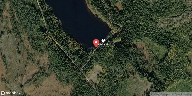 Satellitbild över Bjännsjön i Robertsfors
