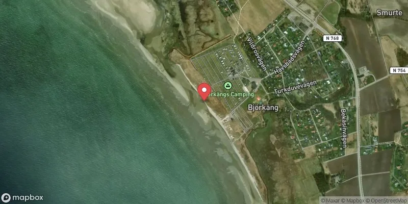 Satellitbild över Björkäng i Varberg
