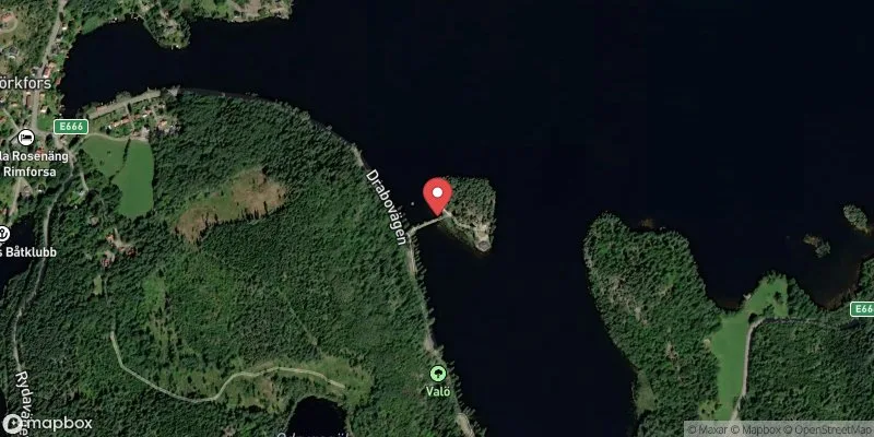 Satellitbild över Björkern, Valö i Kinda