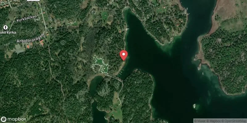 Satellitbild över Björkholmen, Muskö i Haninge