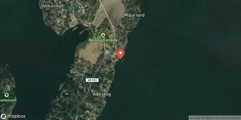 Satellitbild över Björknäs i Upplands-Bro