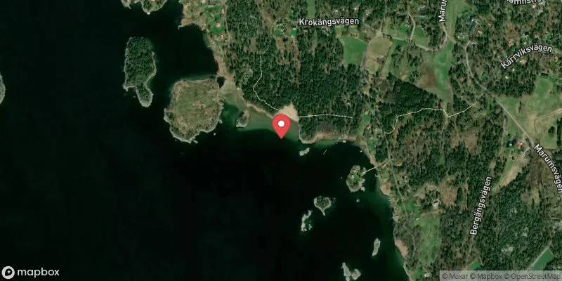 Satellitbild över Björkö, Marumsbadet i Norrtälje