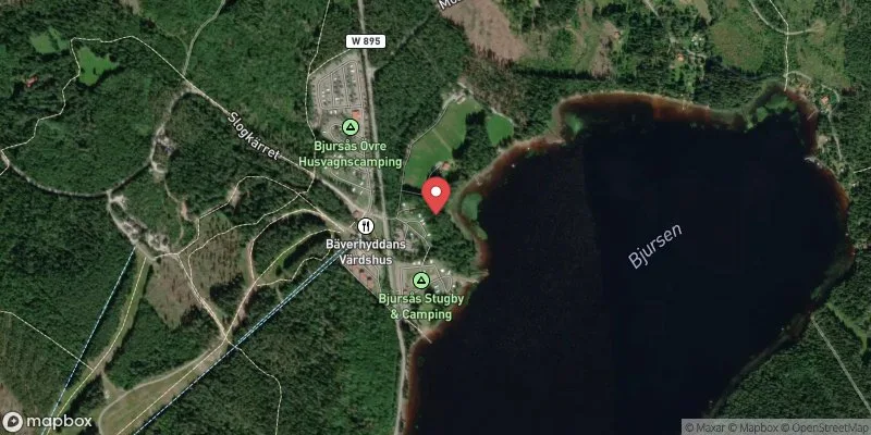 Satellitbild över Bjursen, Bjursås i Falun
