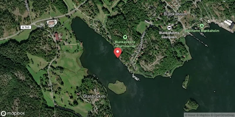 Satellitbild över Blankaholm i Västervik