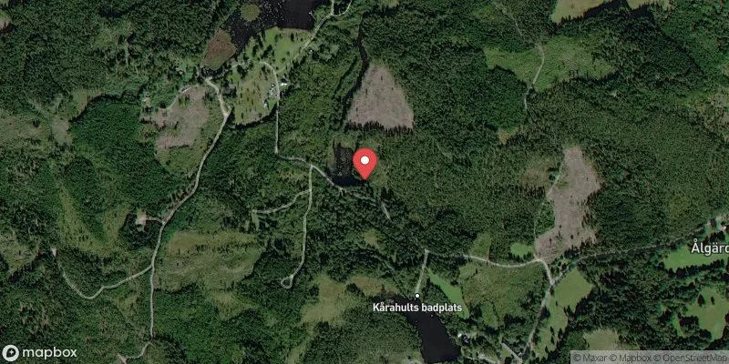 Satellitbild över Bodasjön, i Emmaboda