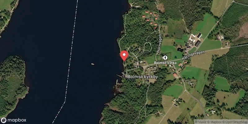 Satellitbild över Bolmen, Bolmsö camping i Ljungby