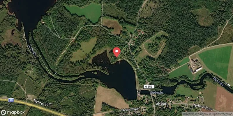 Satellitbild över Bolmen, Skeens badplats i Ljungby