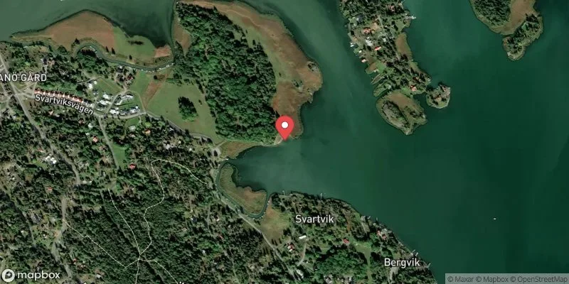 Satellitbild över Borgmästarholmen i Trosa