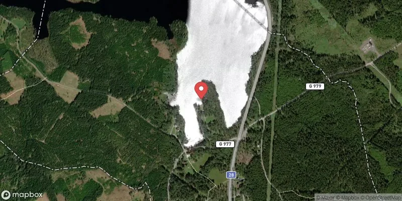 Satellitbild över Boskvarnasjön, Lindshammar i Uppvidinge