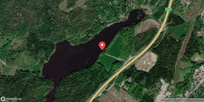 Satellitbild över Boteredssjön i Vänersborg