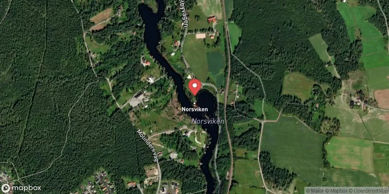 Satellitbild över Bottenån, Norsviken i Lindesberg